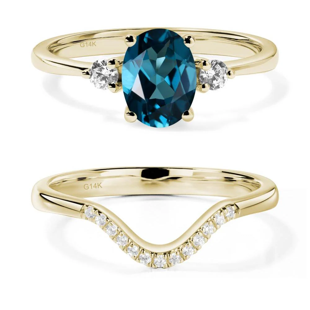 Trilogy Oval London Blue Topaz Ring - Image 15