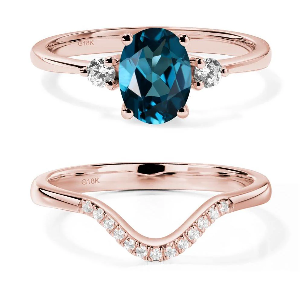 Trilogy Oval London Blue Topaz Ring - Image 17