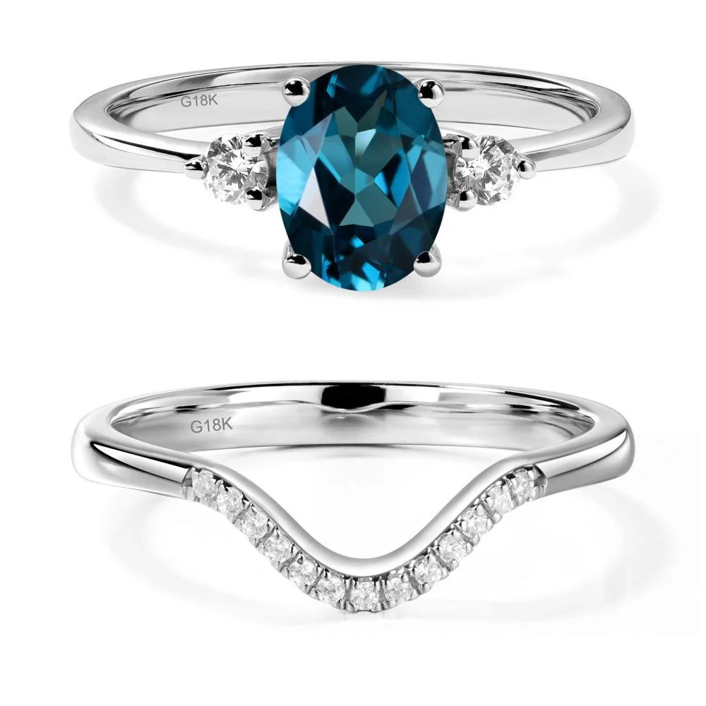 Trilogy Oval London Blue Topaz Ring - Image 19