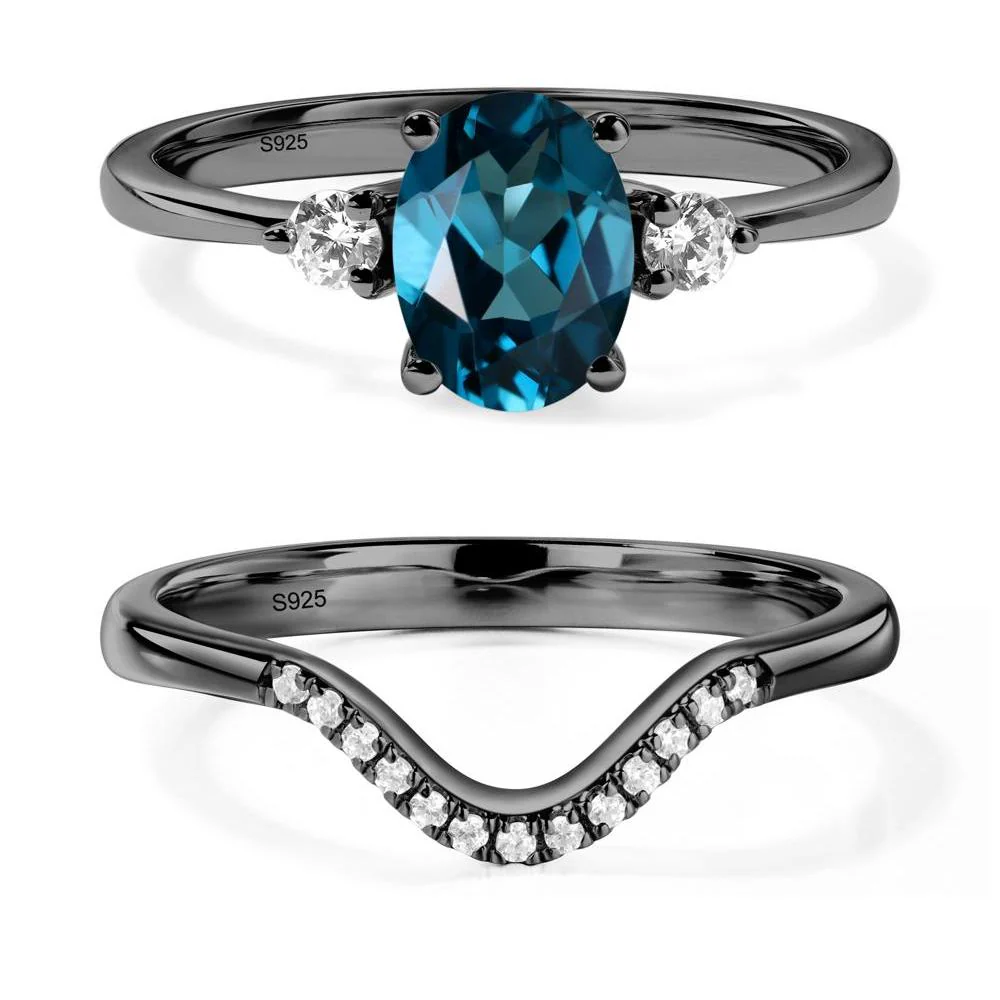 Trilogy Oval London Blue Topaz Ring - Image 23