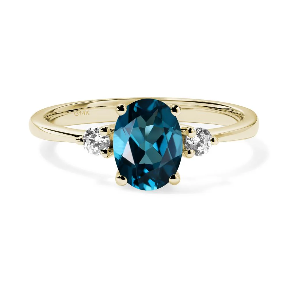 Trilogy Oval London Blue Topaz Ring - Image 4