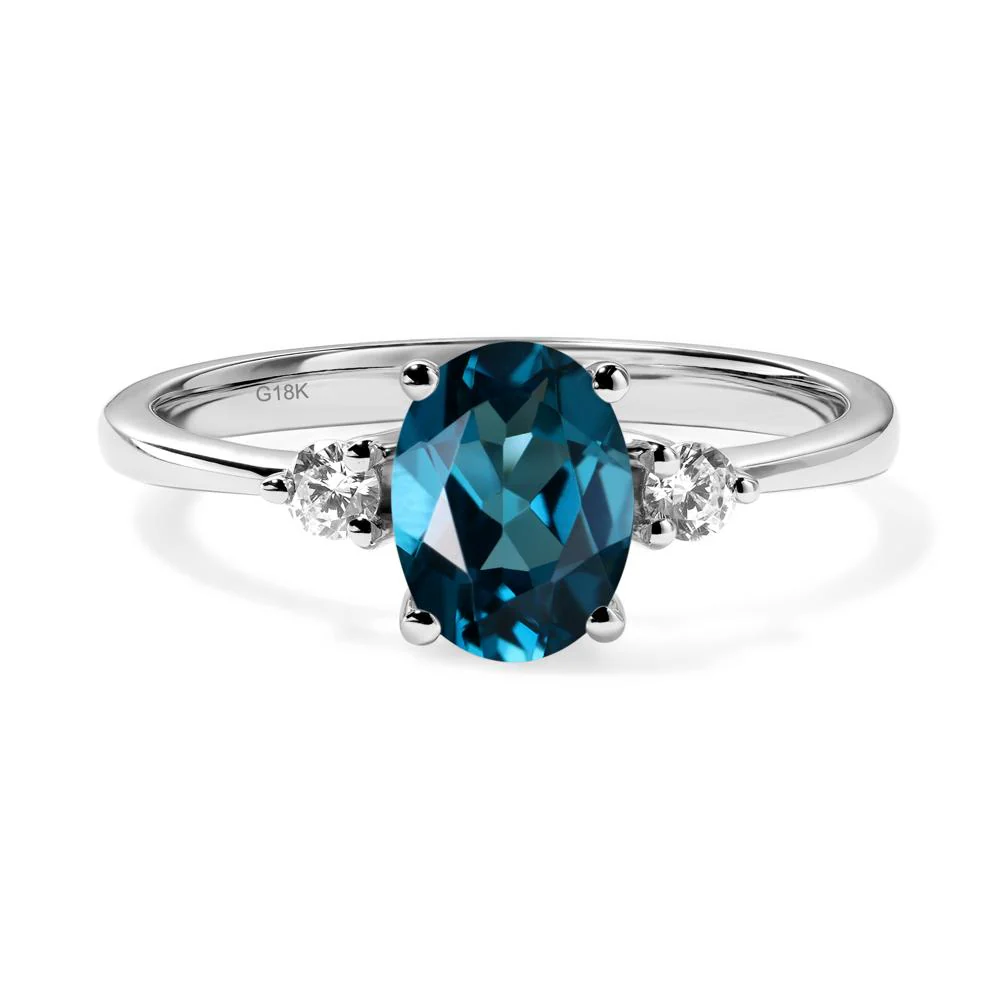 Trilogy Oval London Blue Topaz Ring - Image 6
