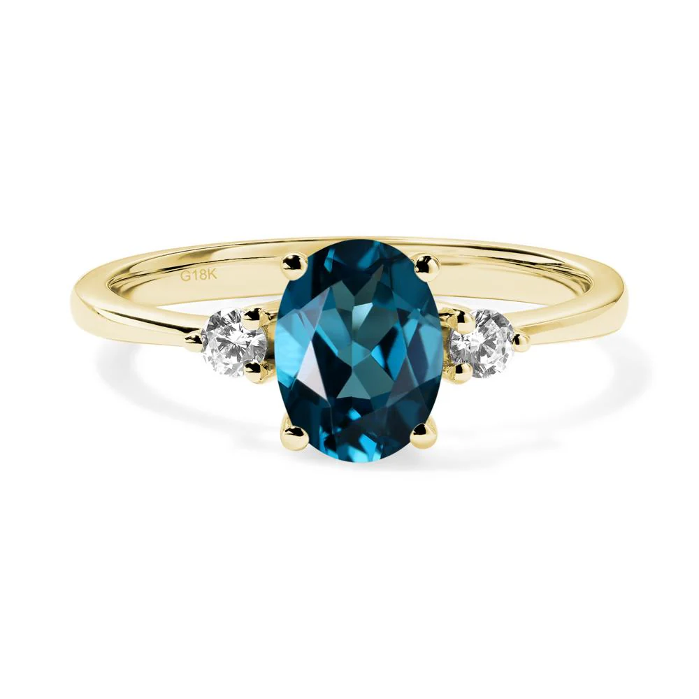 Trilogy Oval London Blue Topaz Ring - Image 7