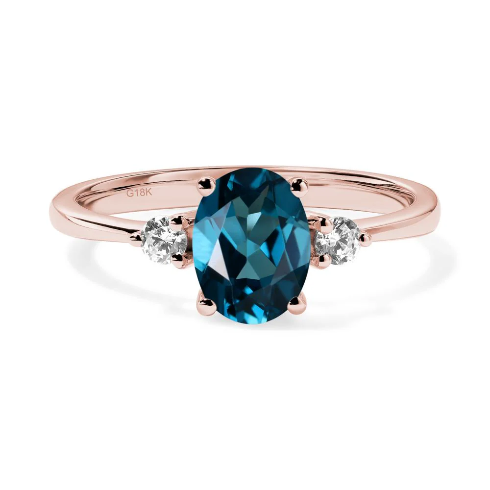 Trilogy Oval London Blue Topaz Ring - Image 8