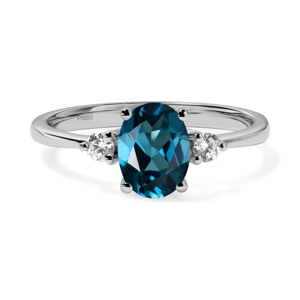 Trilogy Oval London Blue Topaz Ring - Image 9