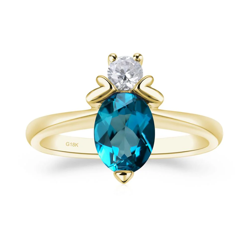 London Blue Topaz Bee Ring - Image 8