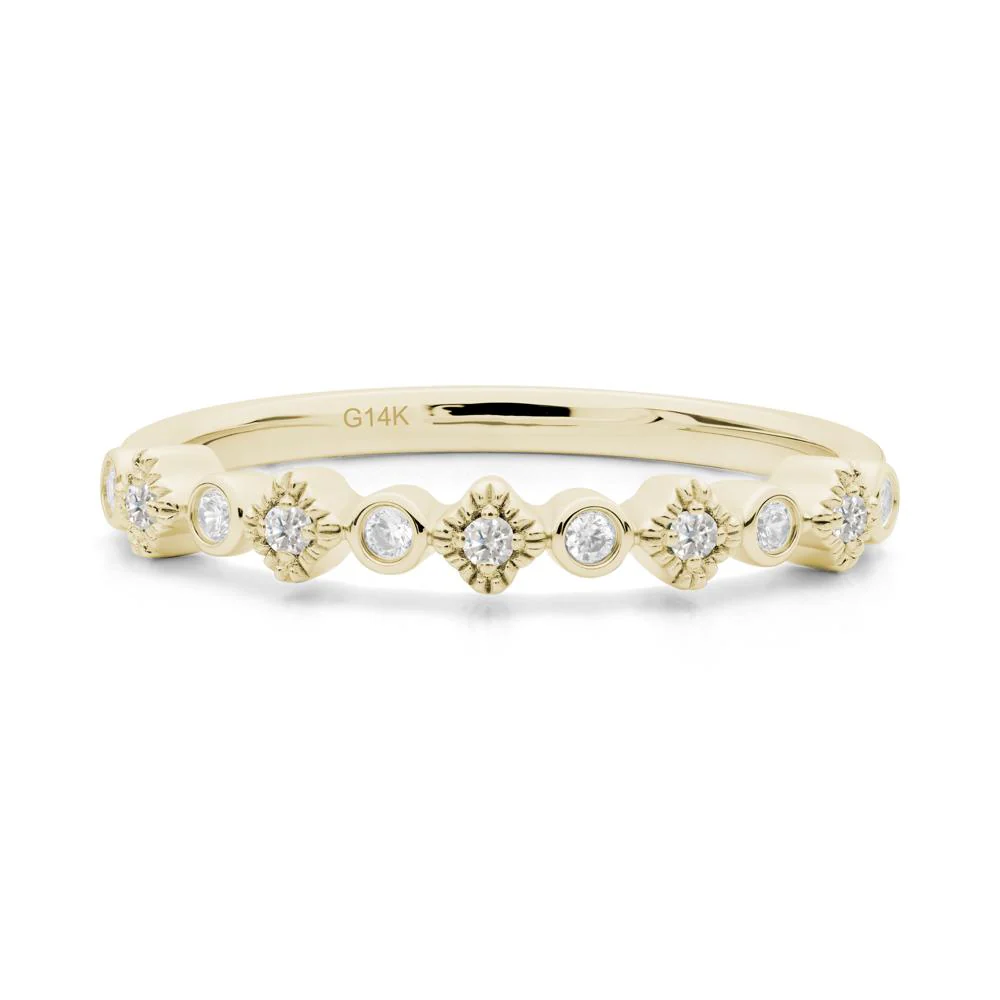 Lucky Clover Cubic Zirconia Stackable Ring - Image 9