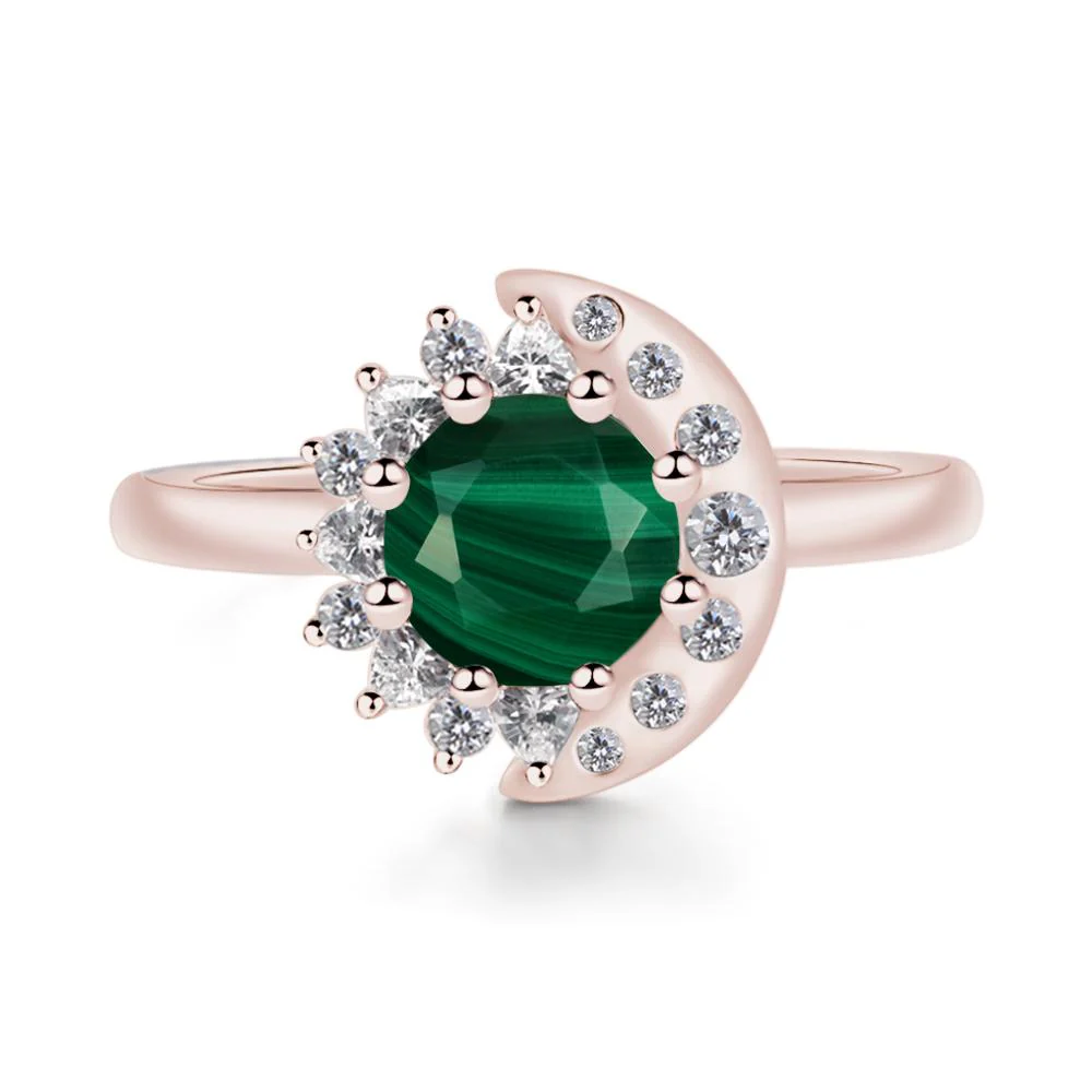 Malachite Moon and Sun Ring - Image 2