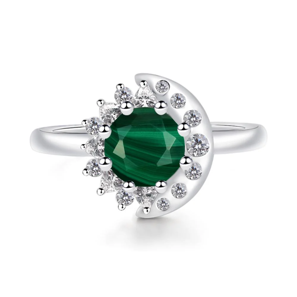 Malachite Moon and Sun Ring - Image 6