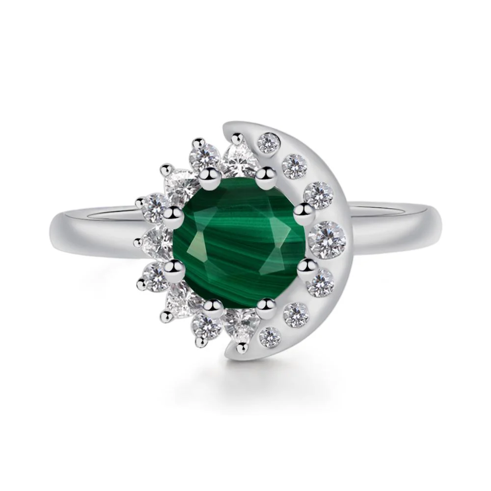 Malachite Moon and Sun Ring - Image 8