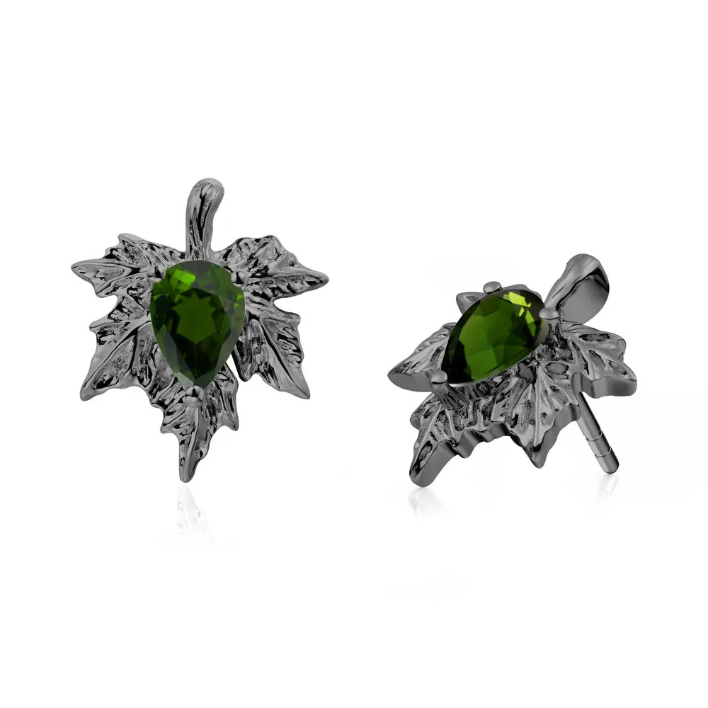 Maple Pear Shaped Diopside Earrings - Image 7