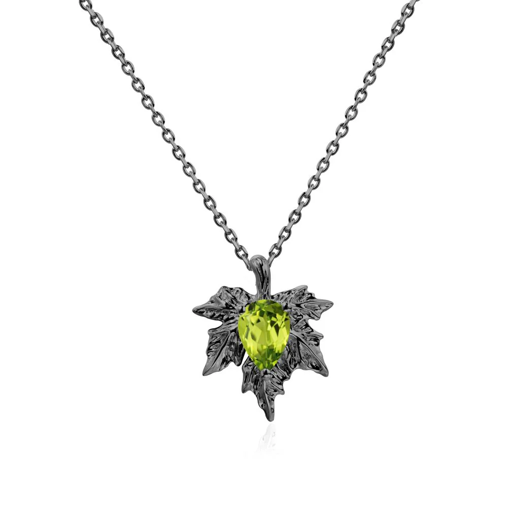 Maple Pear Shaped Peridot Necklace - Image 7