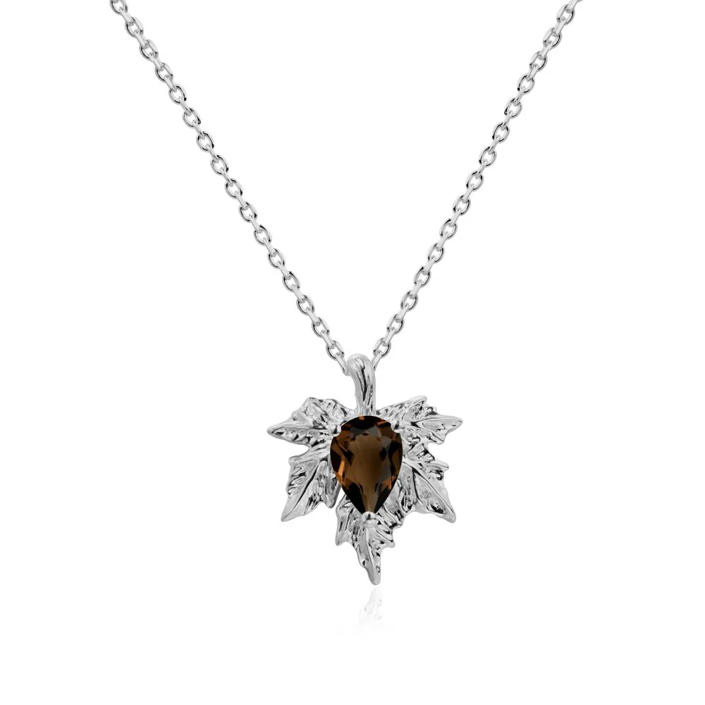Maple Pear Shaped Smoky Quartz Necklace - Image 8