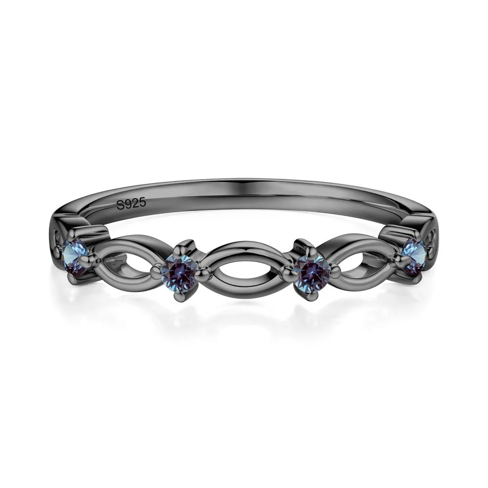 Marquise Alexandrite Stackable Ring - Image 2
