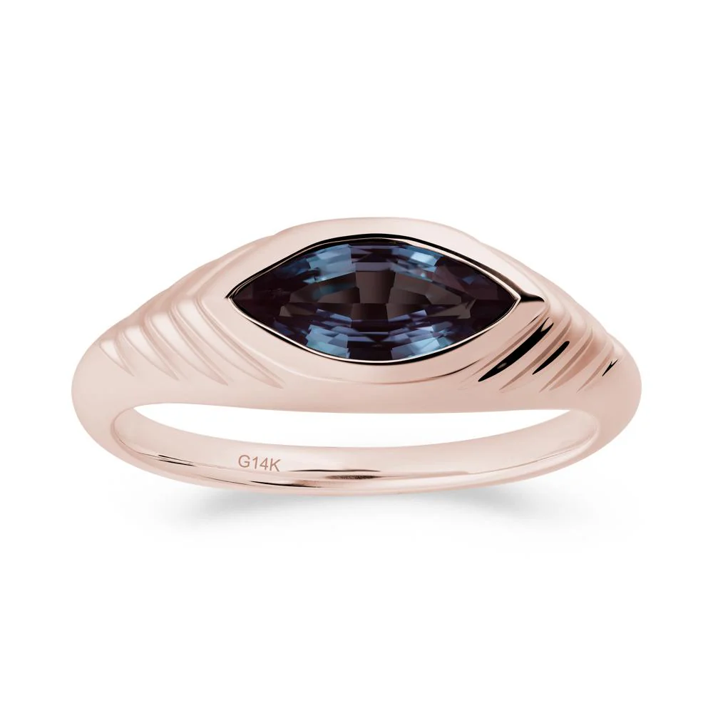 Marquise Alexandrite Statement Eye Ring
