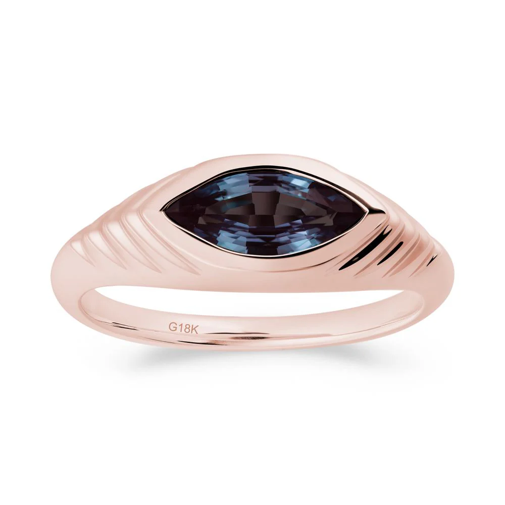 Marquise Alexandrite Statement Eye Ring - Image 2