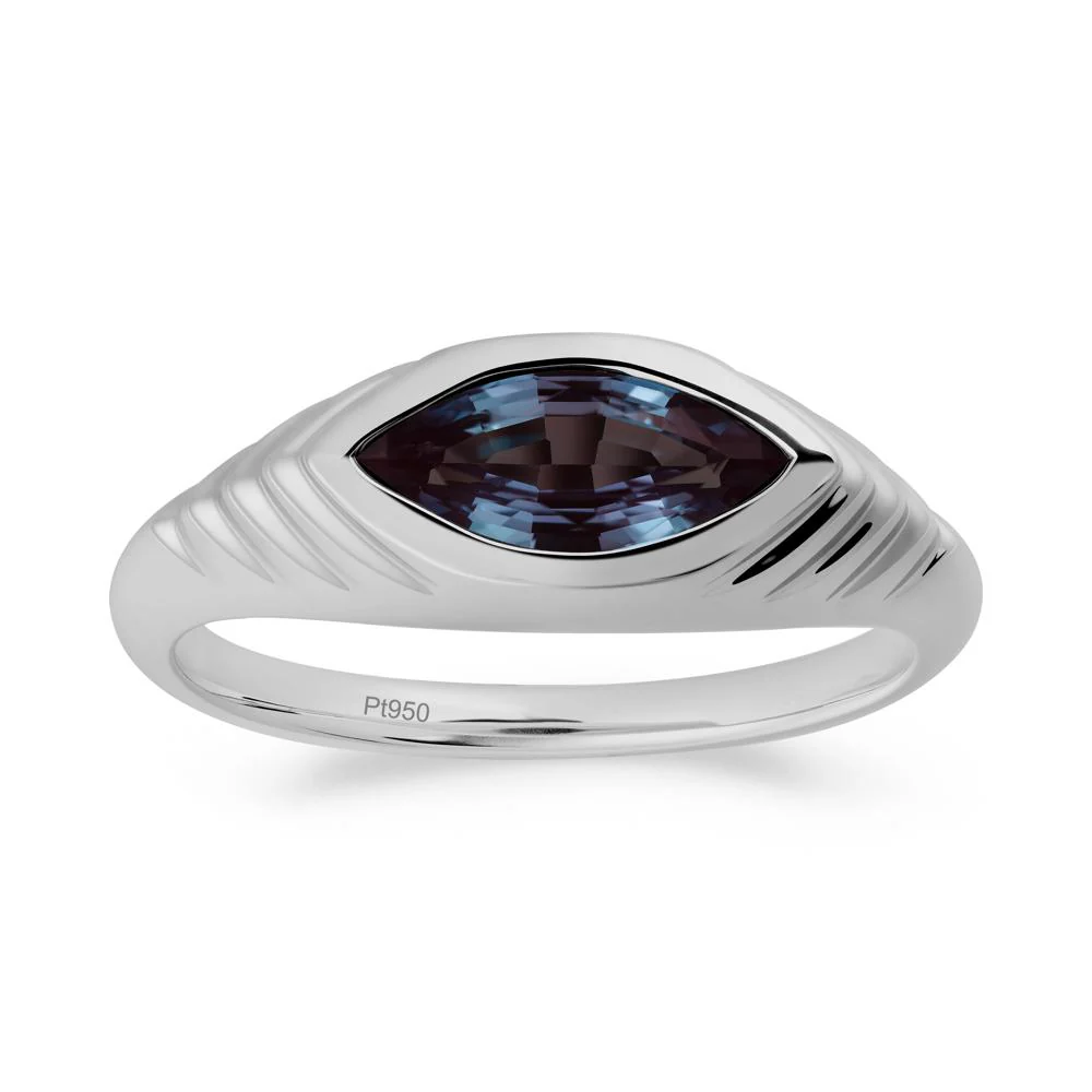 Marquise Alexandrite Statement Eye Ring - Image 4