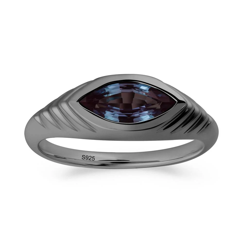 Marquise Alexandrite Statement Eye Ring - Image 6