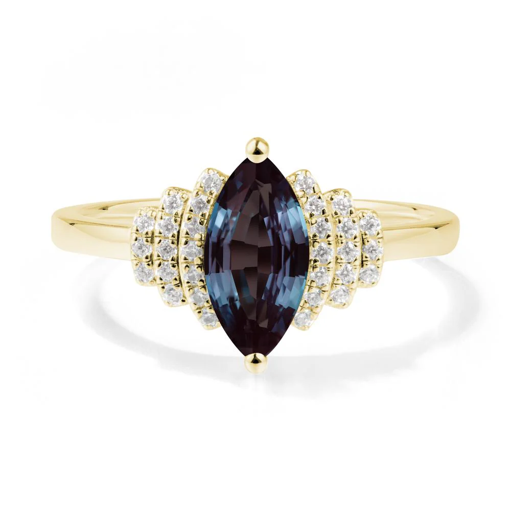 Marquise Alexandrite Statement Ring - Image 6