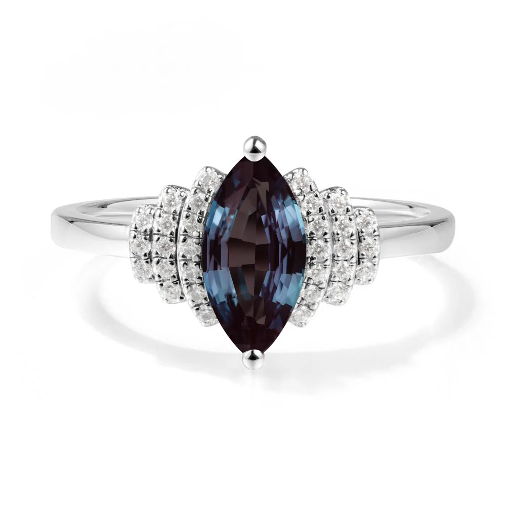 Marquise Alexandrite Statement Ring - Image 8