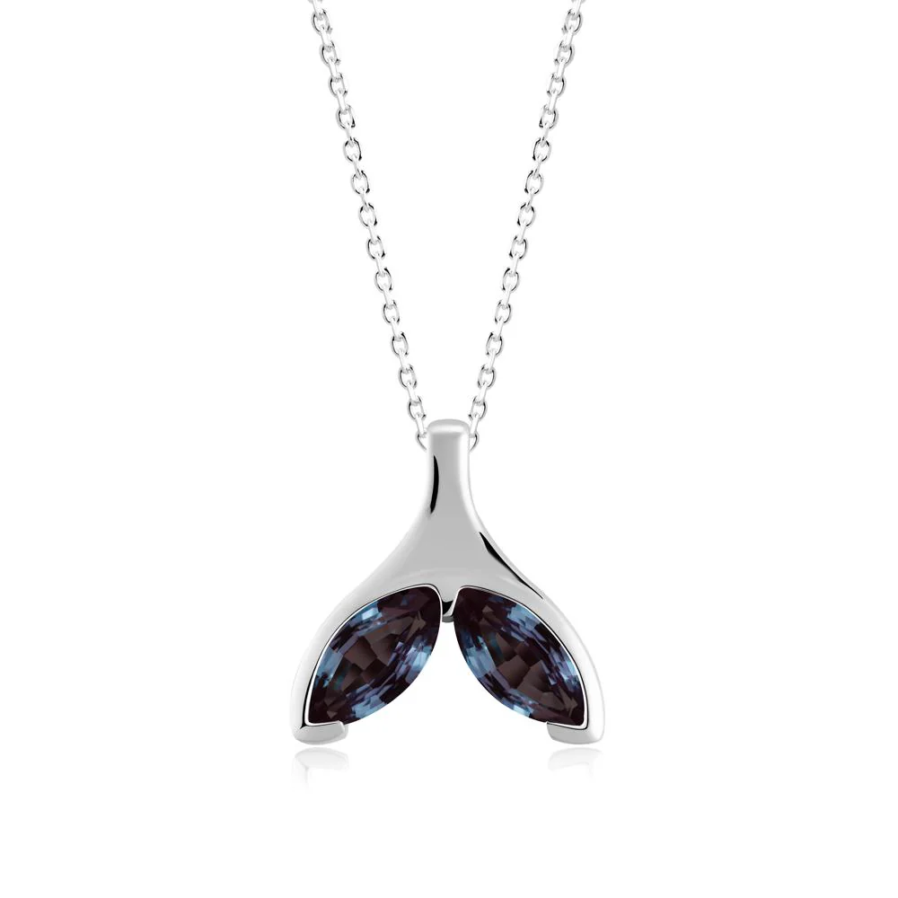 Marquise Alexandrite Whale Tail Necklace - Image 7
