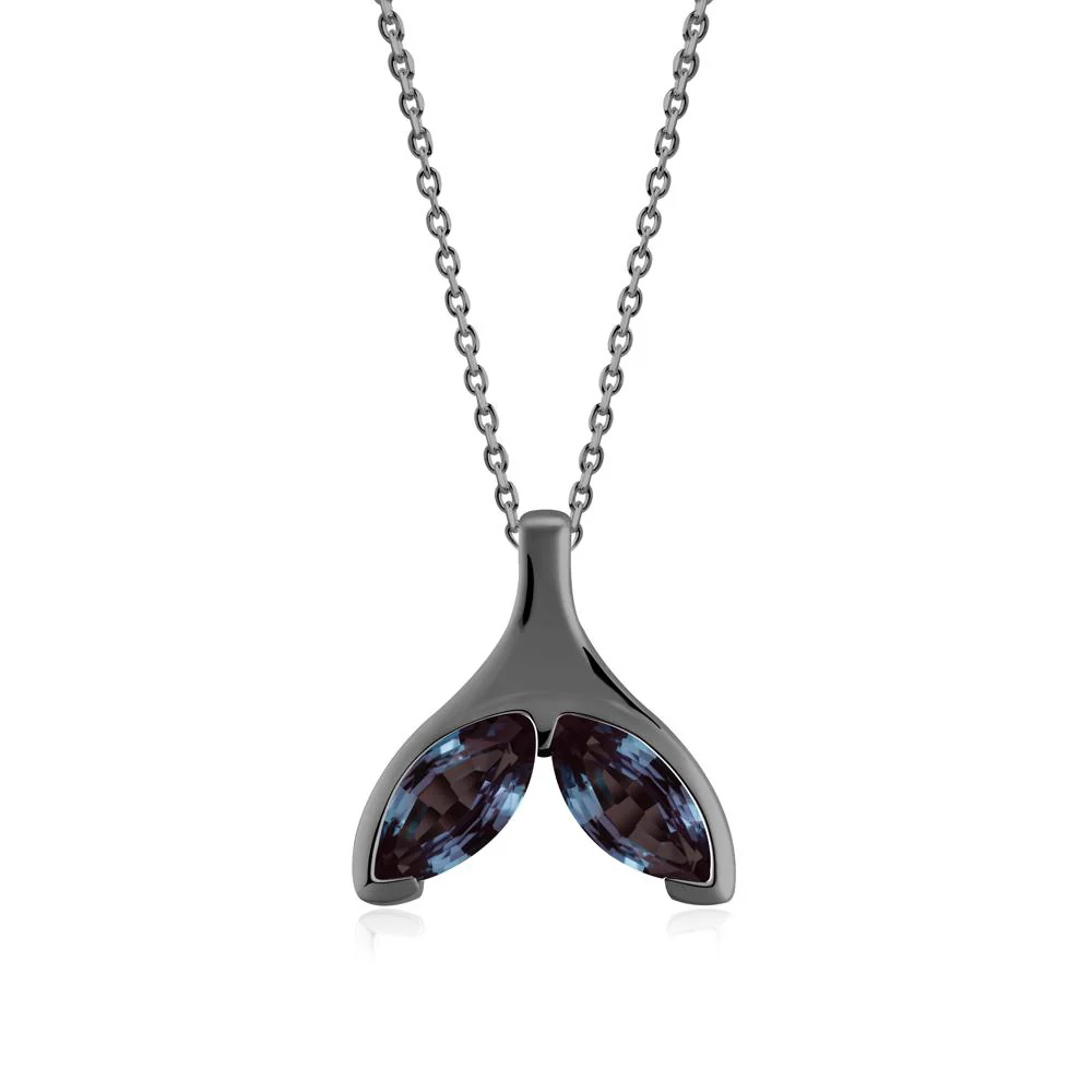Marquise Alexandrite Whale Tail Necklace - Image 8