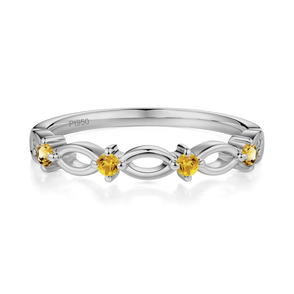 Marquise Citrine Stackable Ring - Image 9