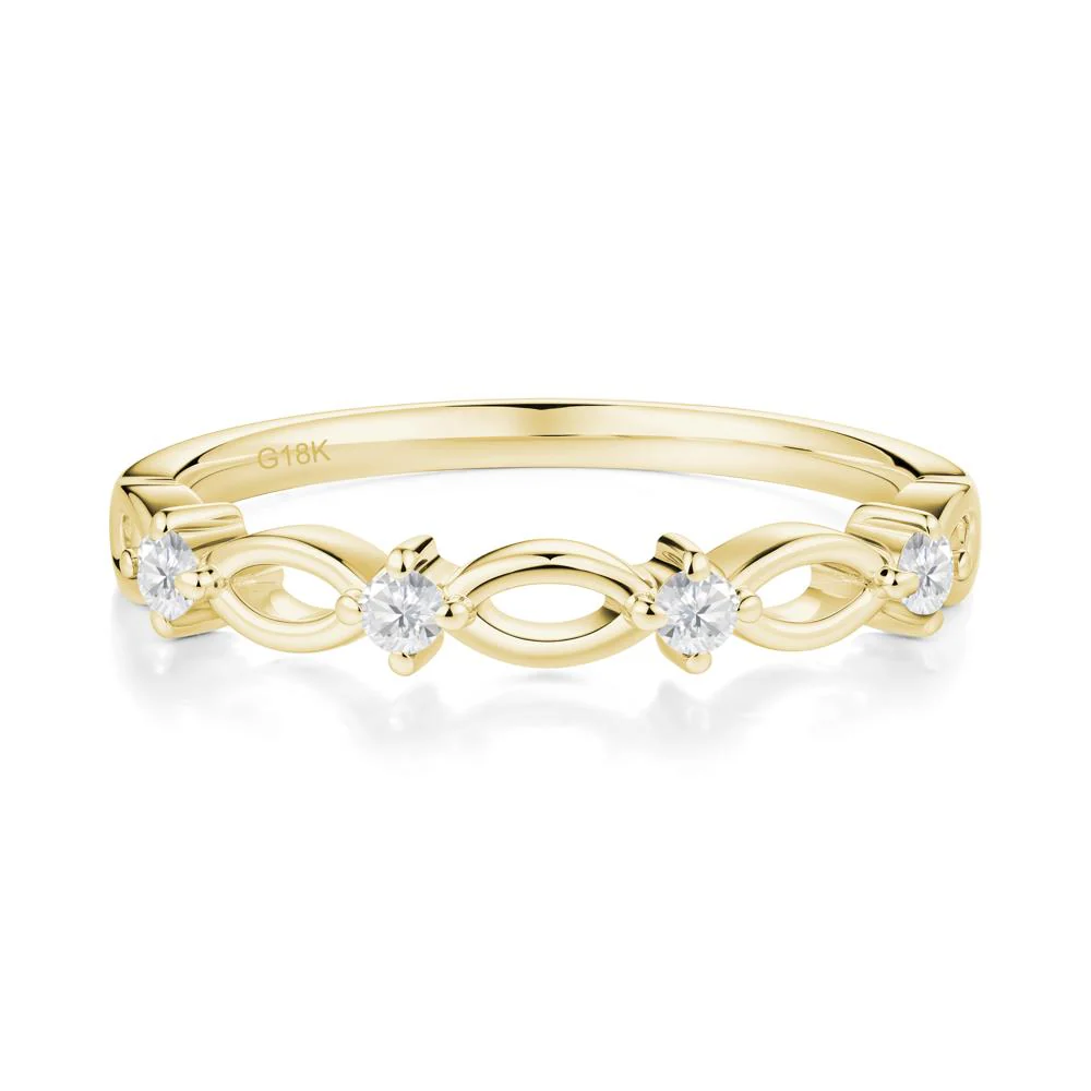 Marquise Cubic Zirconia Stackable Ring - Image 2