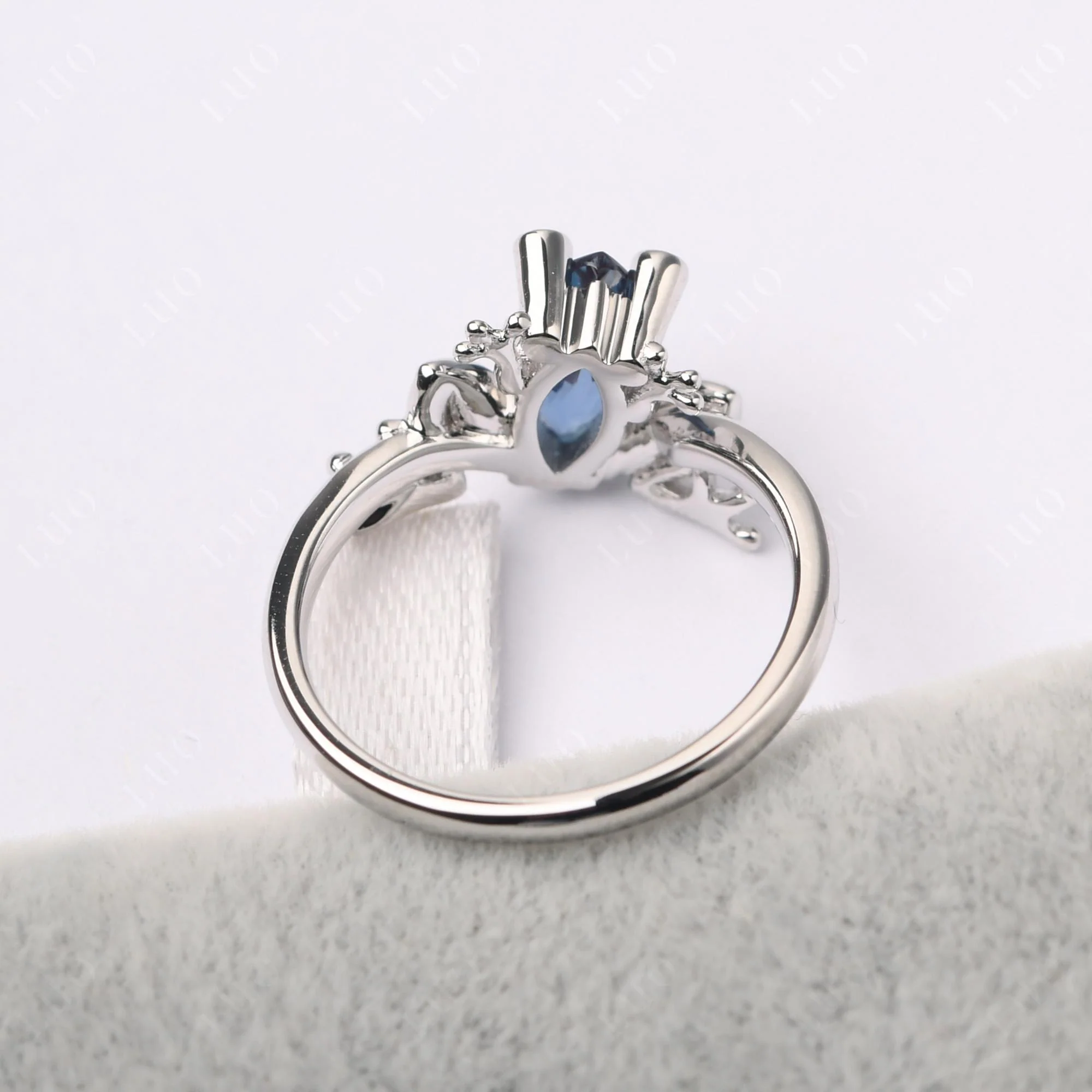 Marquise Cut Alexandrite Frog Ring - Image 12