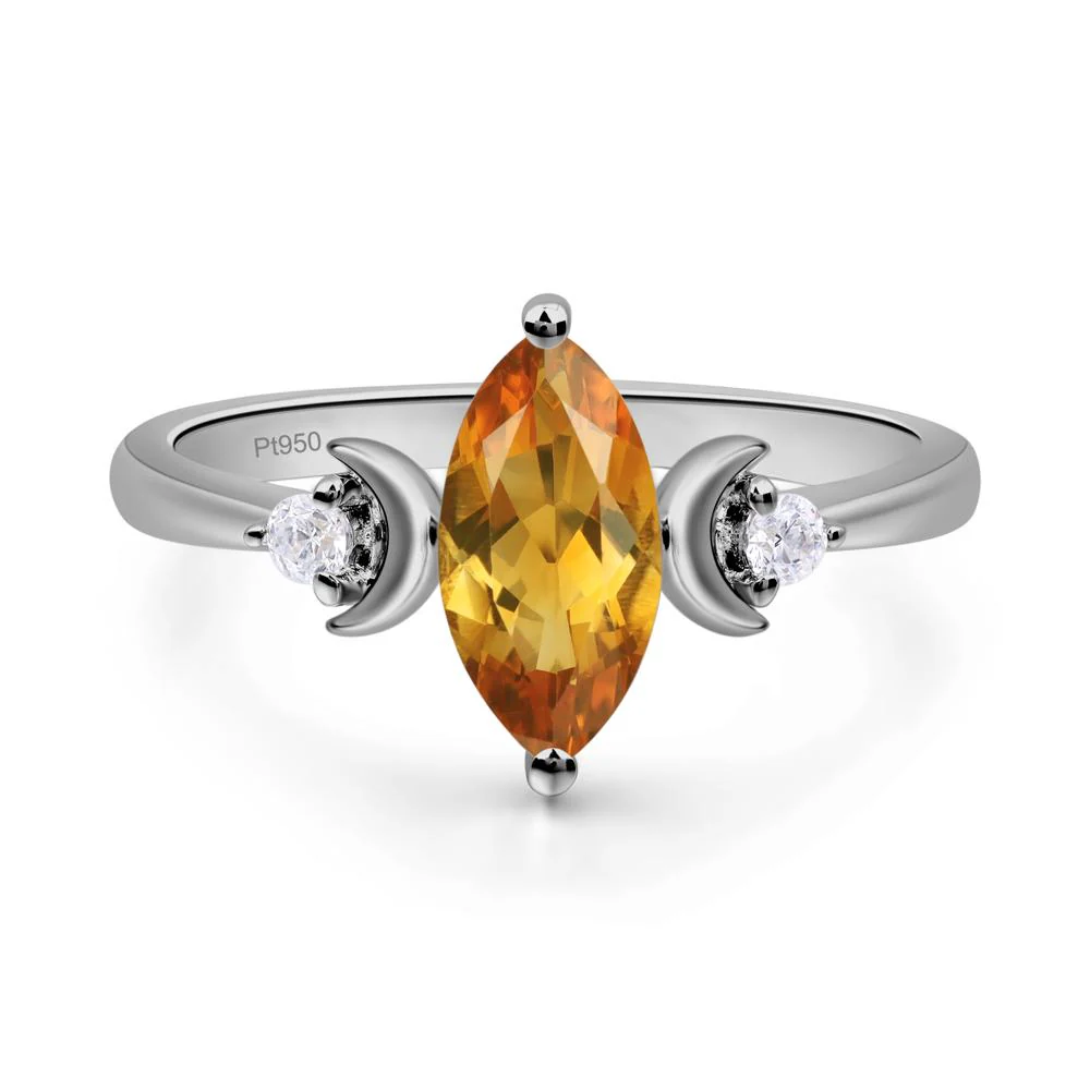 Citrine Double Moon Ring - Image 6