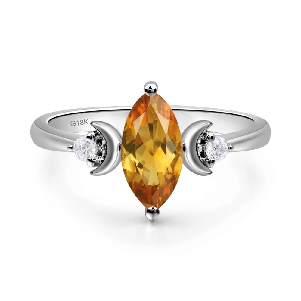 Citrine Double Moon Ring - Image 7