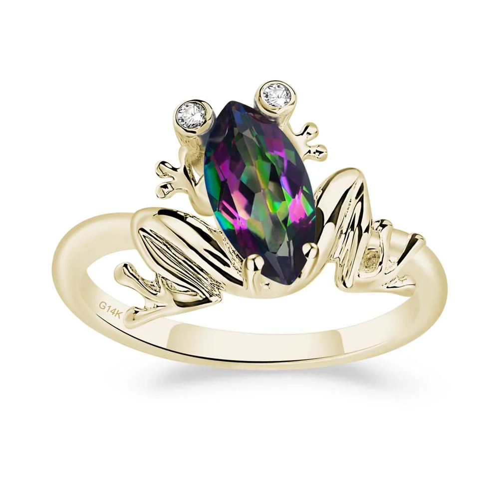 Mystic Topaz Ring with Frog - Image 5