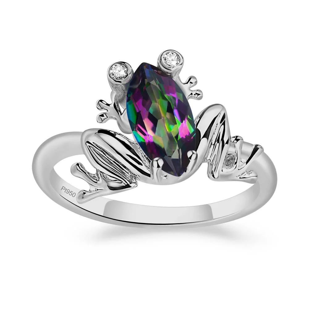 Mystic Topaz Ring with Frog - Image 6