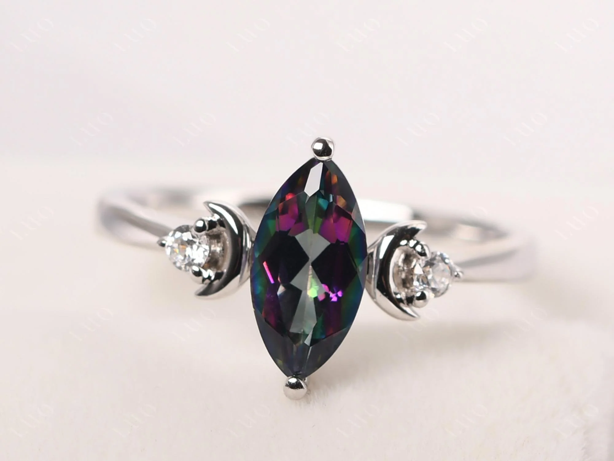 Mystic Topaz Moon Ring - Image 10