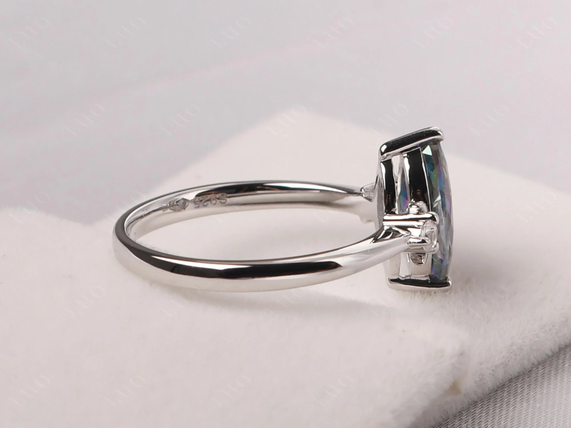 Mystic Topaz Moon Ring - Image 13