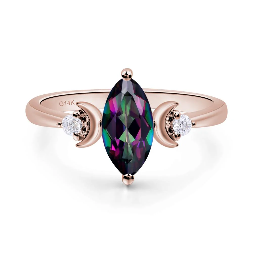 Mystic Topaz Moon Ring - Image 5