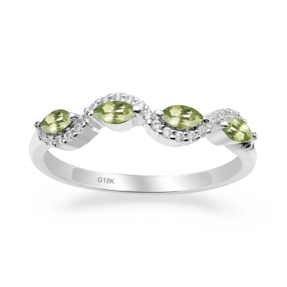 Marquise Cut Peridot Ring - Image 7