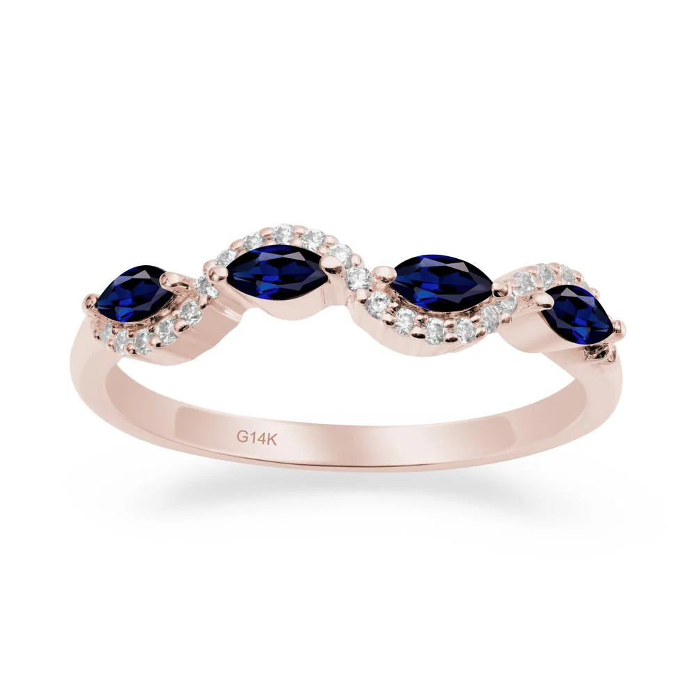 Marquise Cut Sapphire Ring