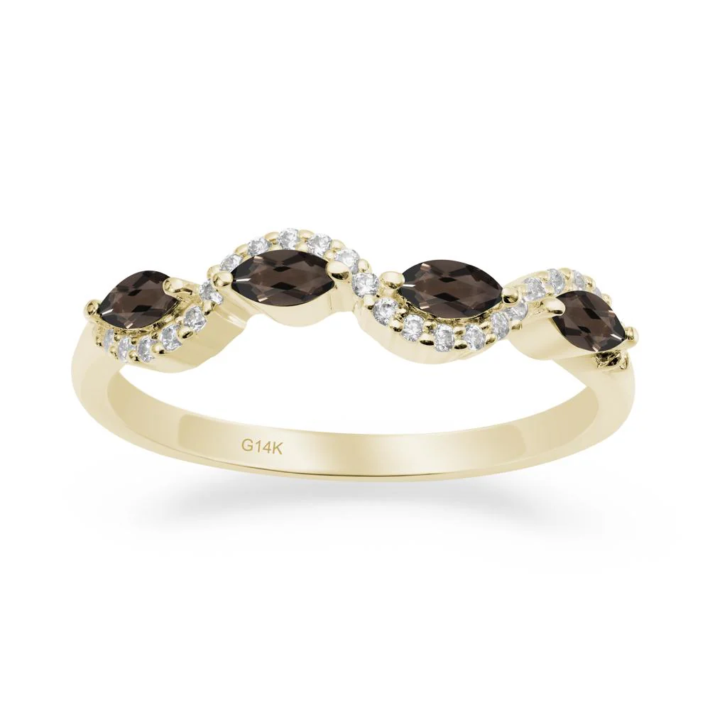 Marquise Cut Smoky Quartz Ring - Image 9