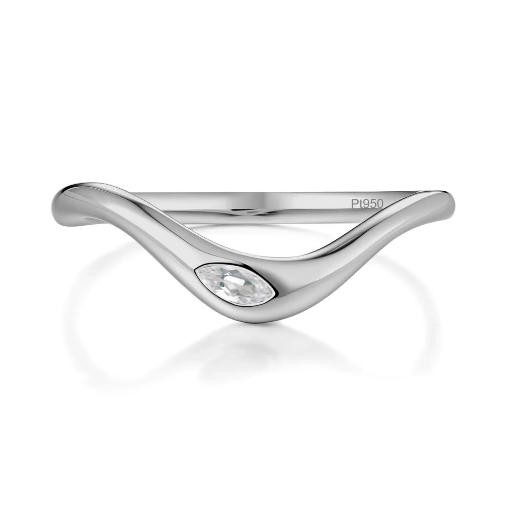 Marquise Cut White Topaz Nesting Ring - Image 9