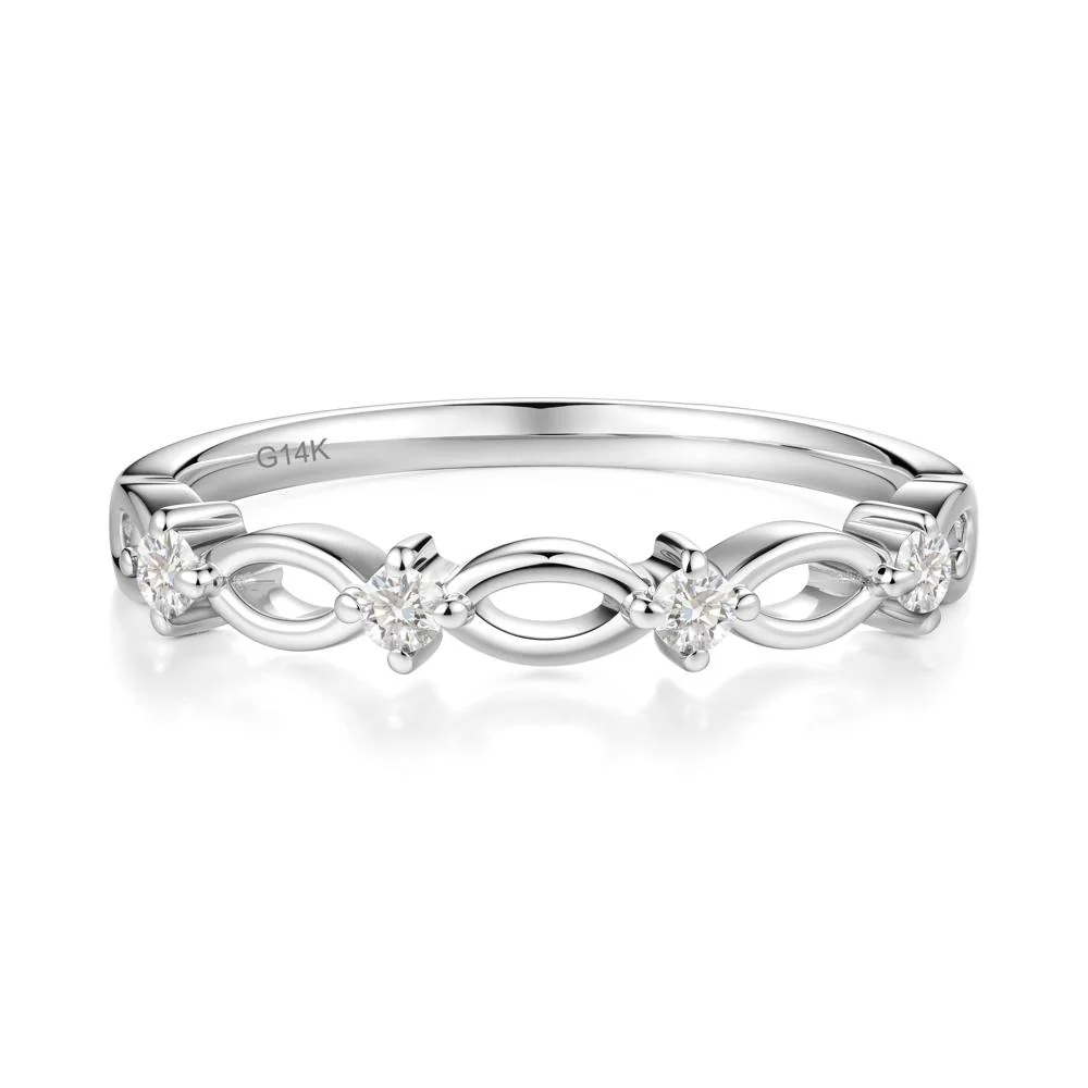 Marquise Diamond Stackable Ring