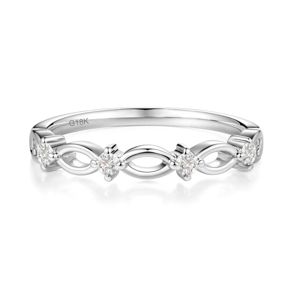 Marquise Diamond Stackable Ring - Image 2