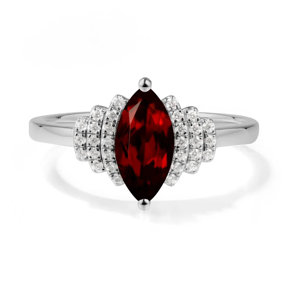 Marquise Garnet Statement Ring - Image 6