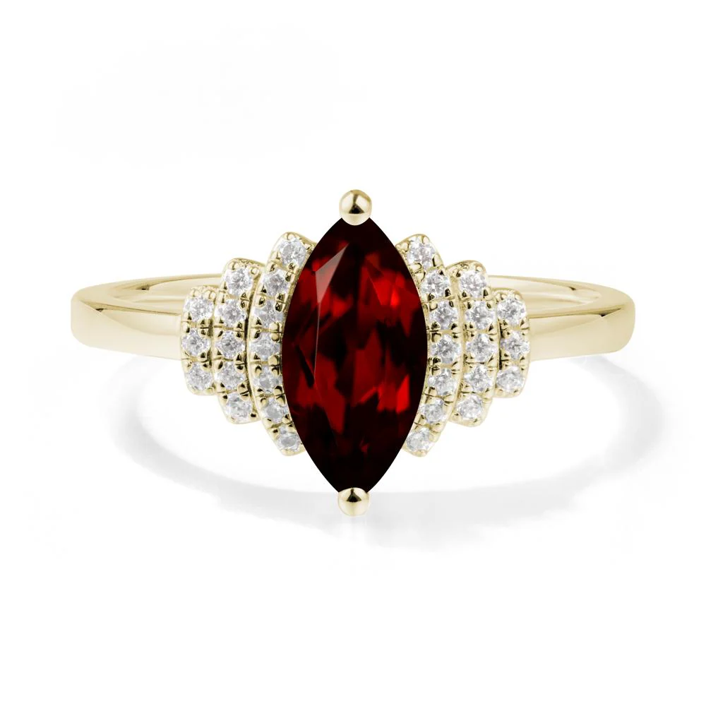 Marquise Garnet Statement Ring - Image 8