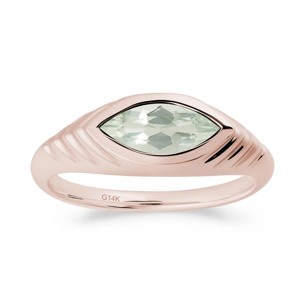 Marquise Green Amethyst Statement Eye Ring - Image 4