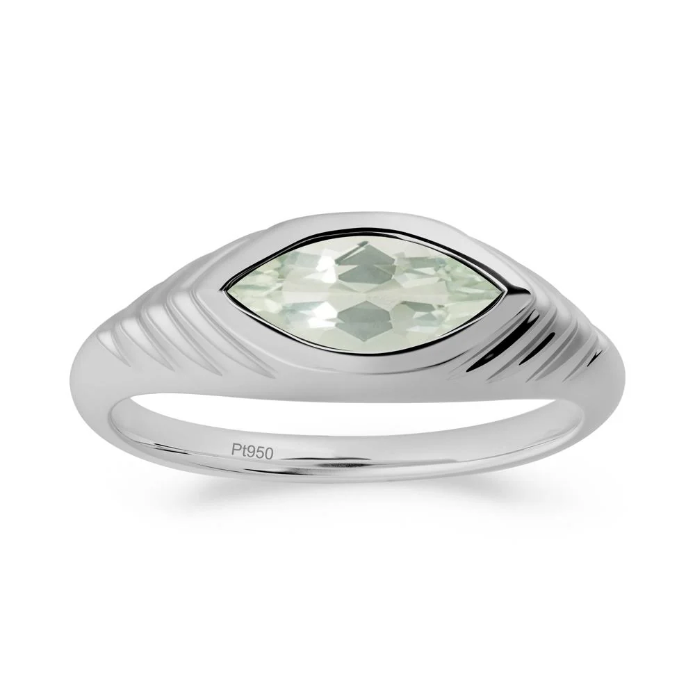 Marquise Green Amethyst Statement Eye Ring - Image 5