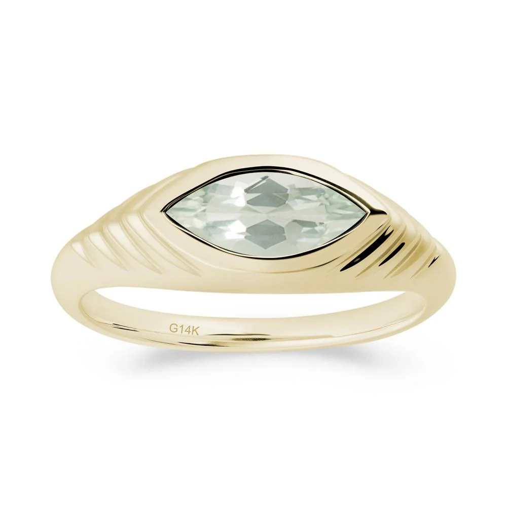 Marquise Green Amethyst Statement Eye Ring - Image 9