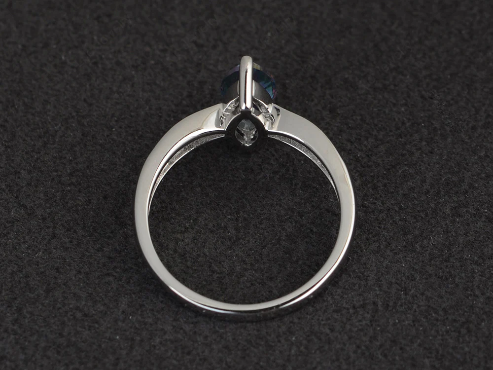 Marquise Mystic Topaz Promise Ring - Image 3