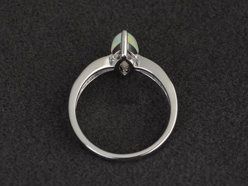 Marquise Opal Promise Ring - Image 3