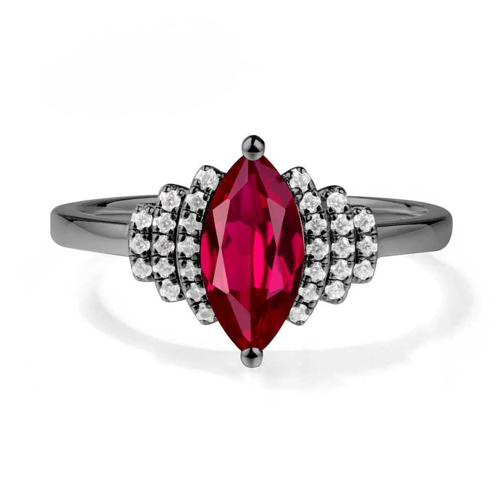 Marquise Ruby Statement Ring